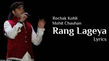 rang lageya lyrics